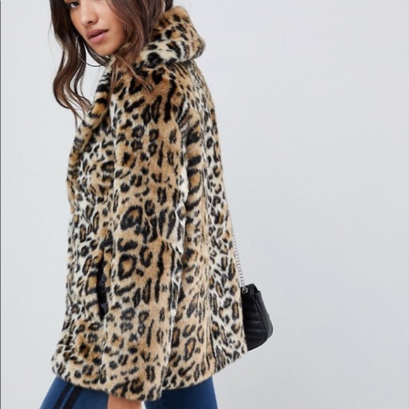 COPY - Asos leopard cheetah print fur coat - Picture 3 of 4